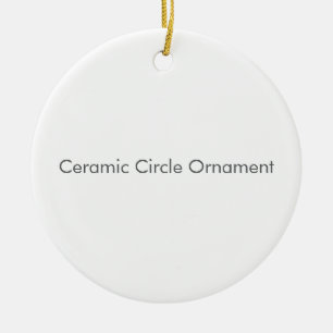 Ceramic Circle Ornament