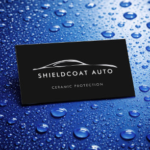 Ceramic Coating Auto Detailing Business Card
