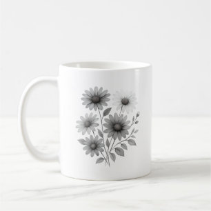 Ceramic Coffee Mug - Daisy Design - Corrine & Co
