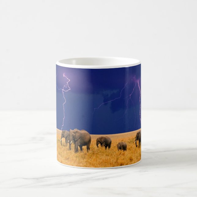 Ceramic Coffee Mug-Elephants Coffee Mug (Center)
