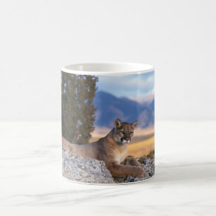 Ceramic Coffee Mug-Mountain Lion Coffee Mug