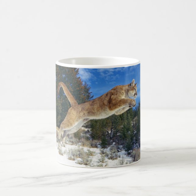 Ceramic Coffee Mug-Mountain Lion Mug (Center)