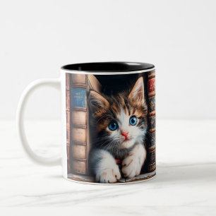Ceramic Coffee Tea Cocoa Mug   Calico Kitten