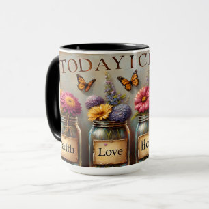 Ceramic Coloured Mug, Today I Choose.... Mug