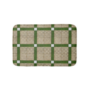 Ceramic Concrete Tiles Mediterranean Pattern Bath Mat