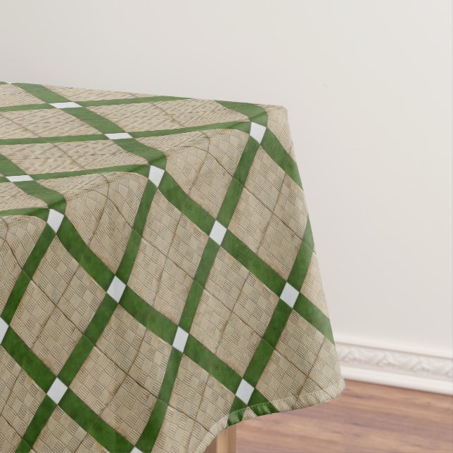 Ceramic Concrete Tiles Mediterranean Pattern Tablecloth (In Situ)