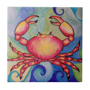 Ceramic Crab Tile