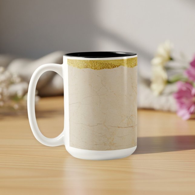 ceramic cup with gold rim (Creator Uploaded)