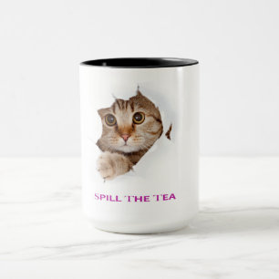  Ceramic Cute Cat Coffee Mug Tall Animal Mug