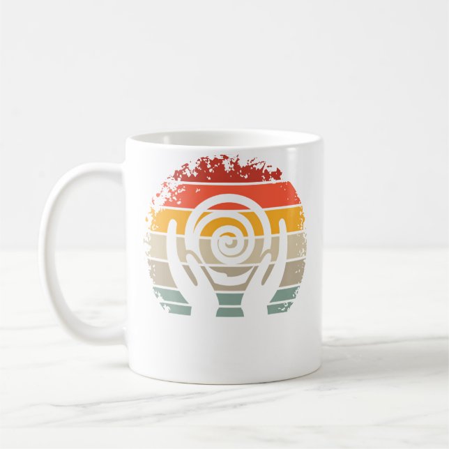 Ceramic Design Retro Kiln It For Women Pottery Log Coffee Mug (Left)