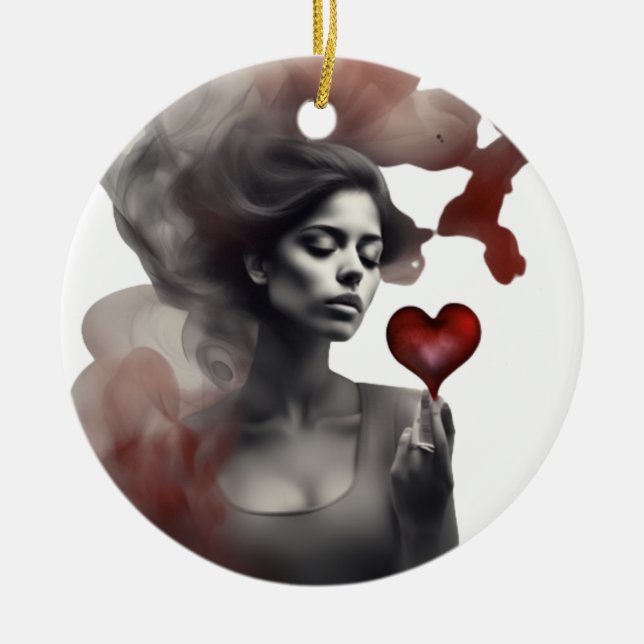 Ceramic embellishment ceramic tree decoration (Front)