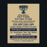 Ceramic Goblet, Pottery Store, Potters Advertising Flyer<br><div class="desc">Ceramic Goblet,  Pottery Store,  Potters Advertising Flyers By The Business Card Store.</div>