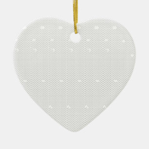 Ceramic Heart Ornament   Elegant Holiday Keepsake