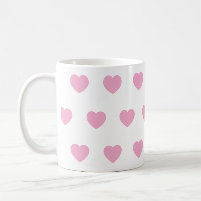 Ceramic Heart Travel Mug, Handmade Pottery Coffee  Mug (Left)