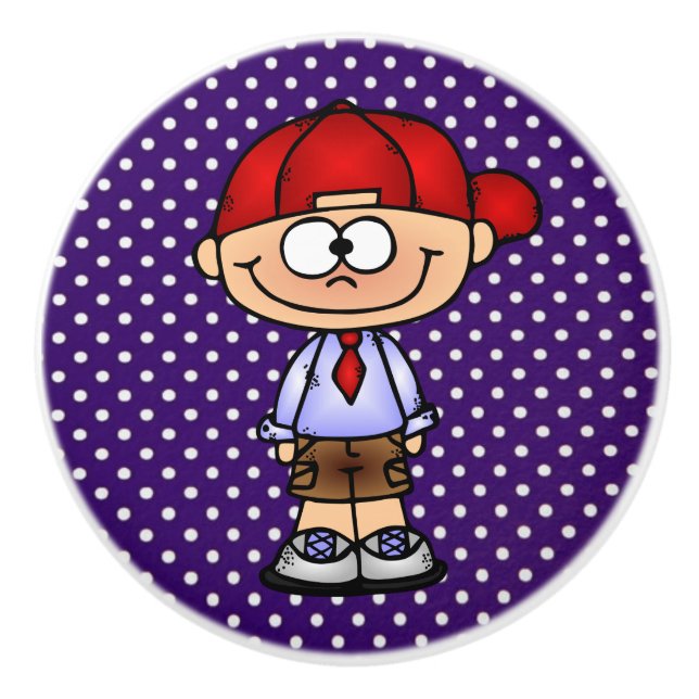 Ceramic Knob/Boy Knob (Front)