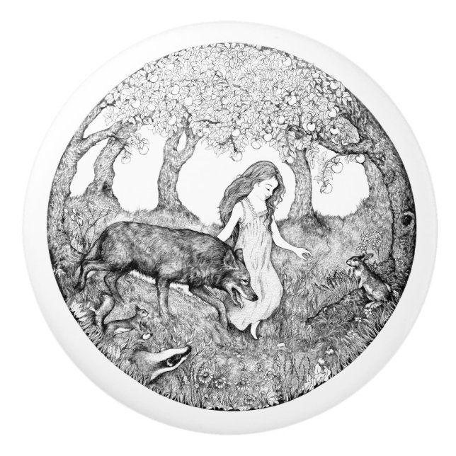 Ceramic Knob design by Rebekah van Kan (Front)