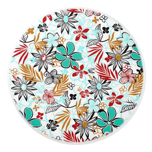 Ceramic Knob/Floral Knob (Front)