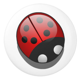 Ceramic Knob/Ladybug Ceramic Knob