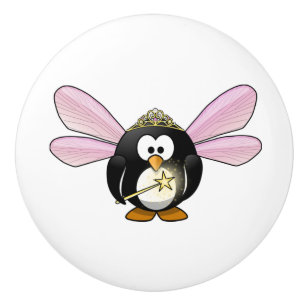 Ceramic Knob/Penguin Fairy Knob