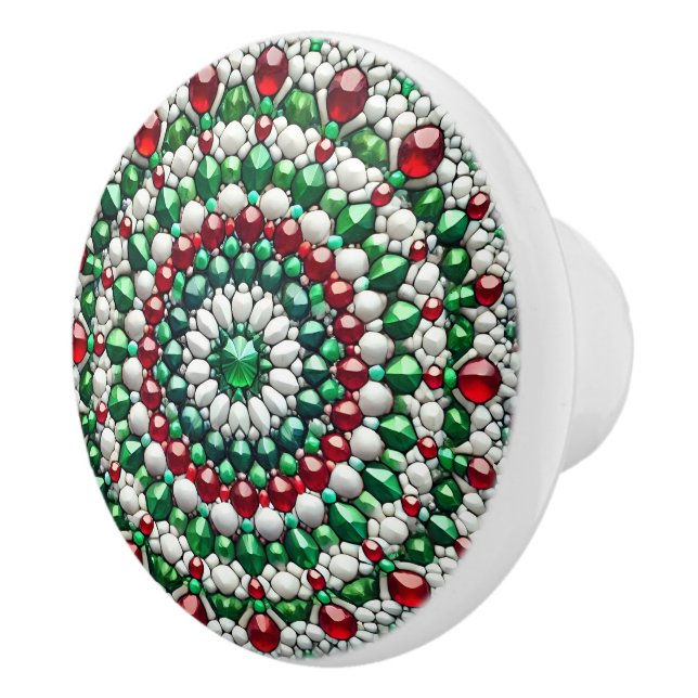 Ceramic knob pull with Italian Colours (Right)