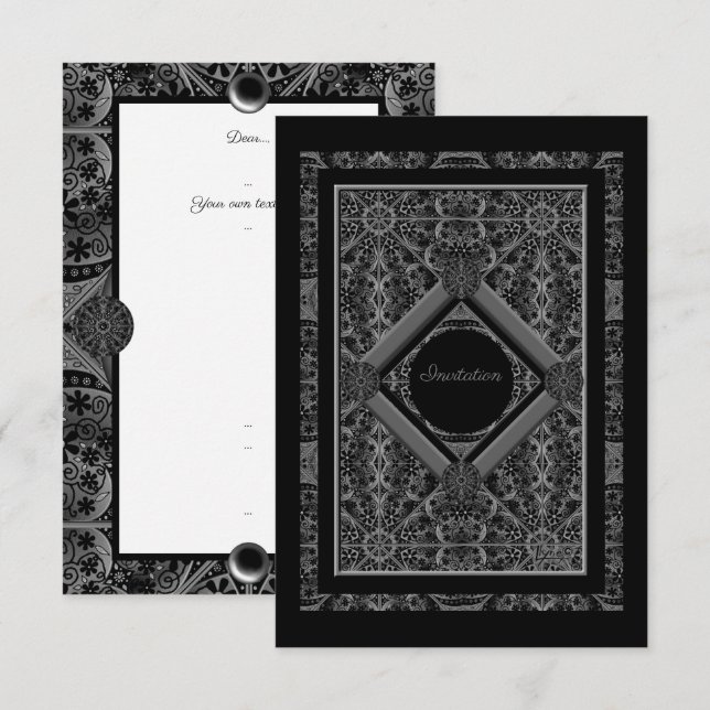 Ceramic lace Black (Front/Back)