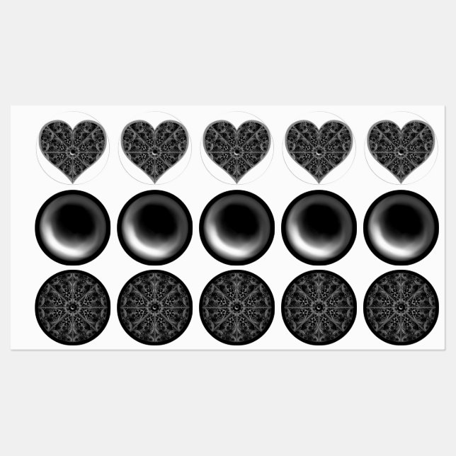 Ceramic lace Black (Sheet)