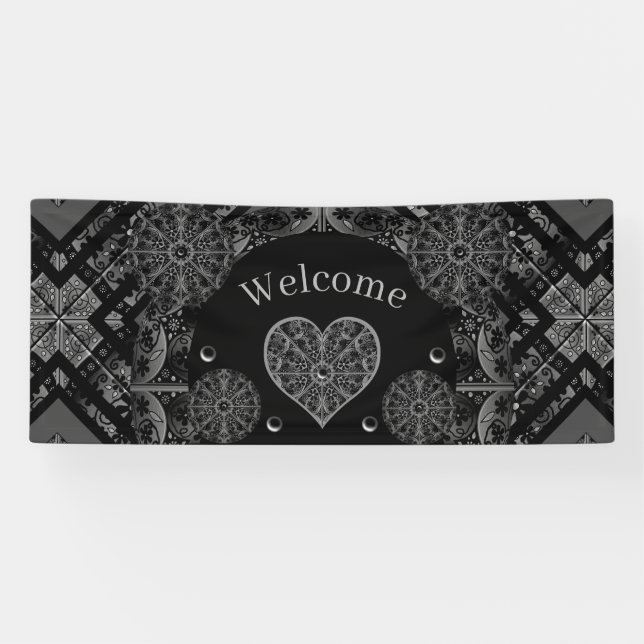 Ceramic Lace Black Banner (Horizontal)