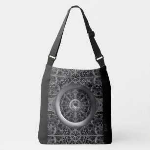Ceramic Lace Black Crossbody Bag