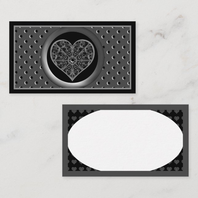 Ceramic Lace Black Enclosure Card (Front/Back)