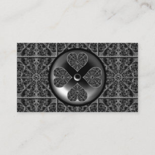 Ceramic Lace Black Enclosure Card