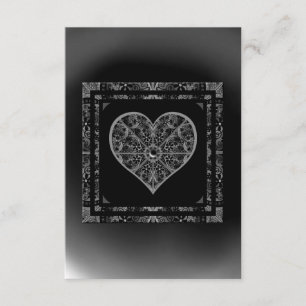 Ceramic Lace Black Enclosure Card