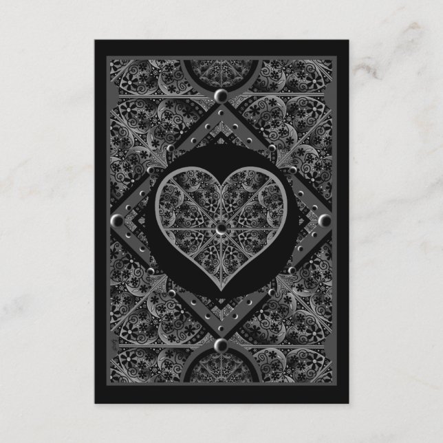 Ceramic lace Black Enclosure Card (Front)