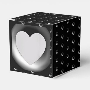 Ceramic Lace Black Favour Box