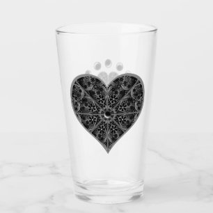 Ceramic Lace Black Glass