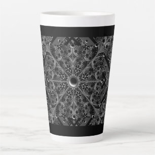 Ceramic lace Black Latte Mug