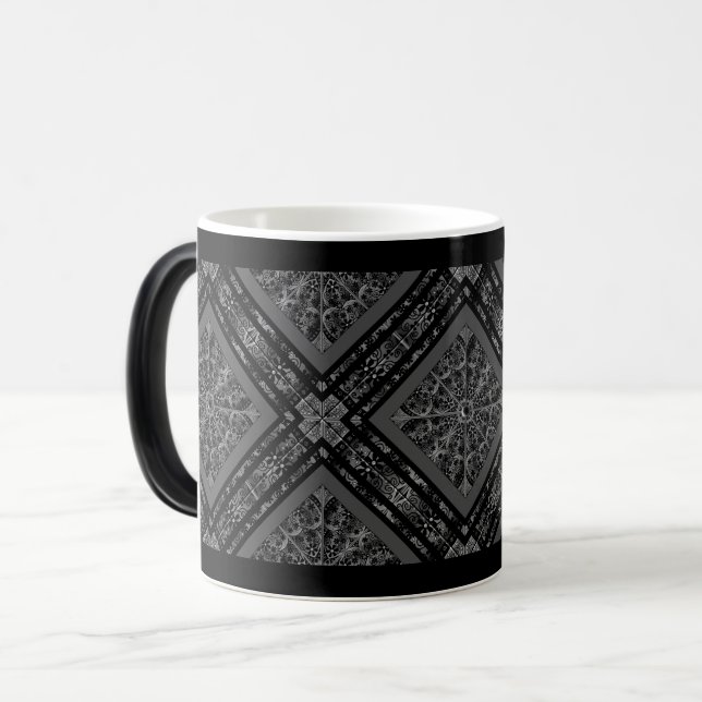 Ceramic Lace Black Magic Mug (Front Left)