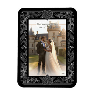 Ceramic lace Black Magnet