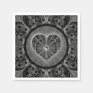 Ceramic Lace Black Napkin