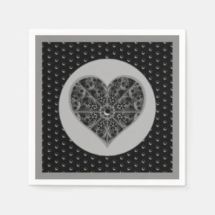 Ceramic Lace Black Napkin