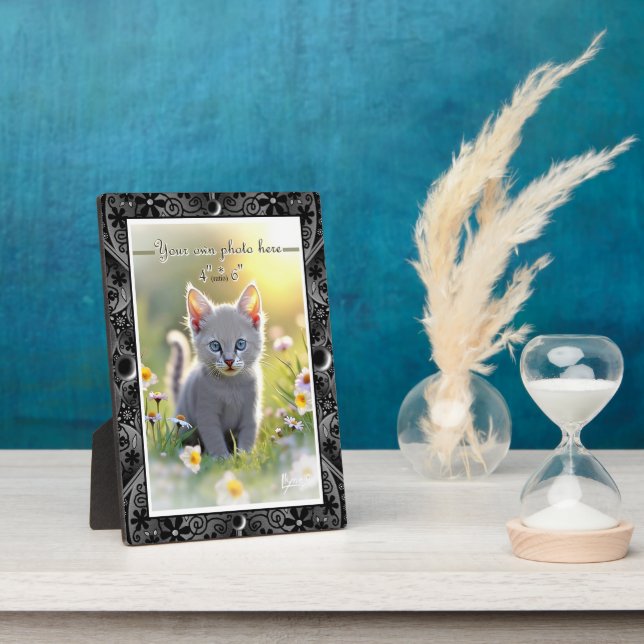 Ceramic lace Black Plaque (Side)