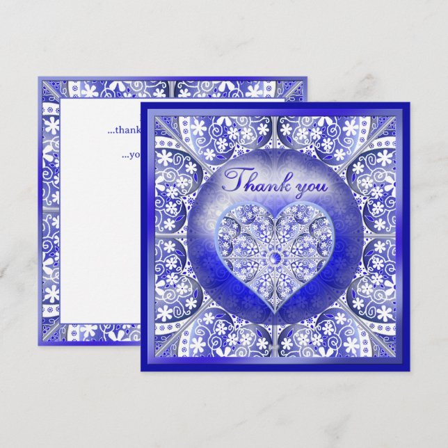 Ceramic Lace Blue of Greece (Front/Back)