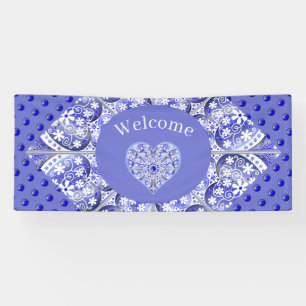 Ceramic Lace Blue of Greece Banner