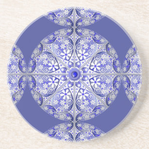 Ceramic Lace Blue of Greece Coaster
