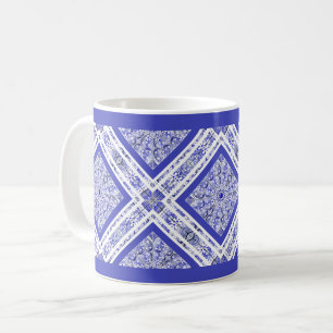 Ceramic lace Blue of Greece Coffee Mug
