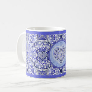 Ceramic lace Blue of Greece Coffee Mug