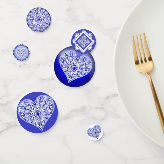 Ceramic Lace Blue of Greece Confetti (Group)