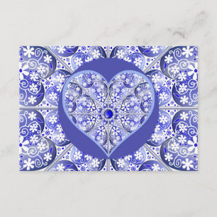 Ceramic lace Blue of Greece Enclosure Card