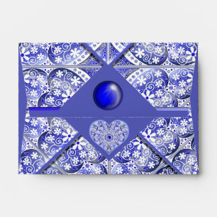 Ceramic Lace Blue of Greece Envelope