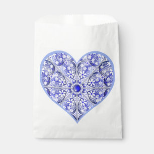 Ceramic Lace Blue of Greece Favour Bags