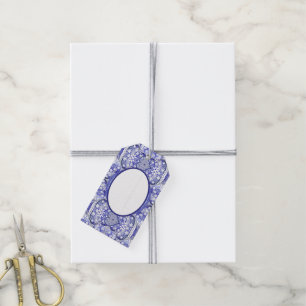 ceramic lace Blue of Greece Gift Tags
